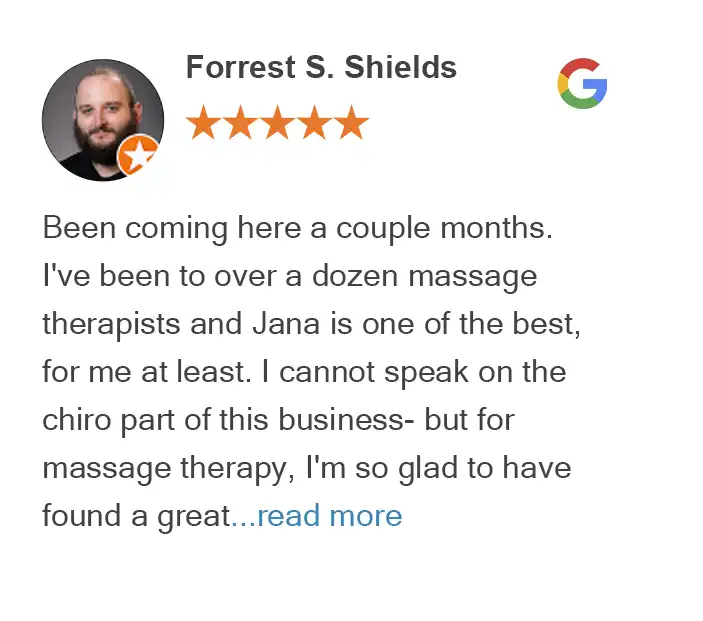 Us 13 Google review by Forrest S Shields for Alderwood Back & Neck Pain Clinic